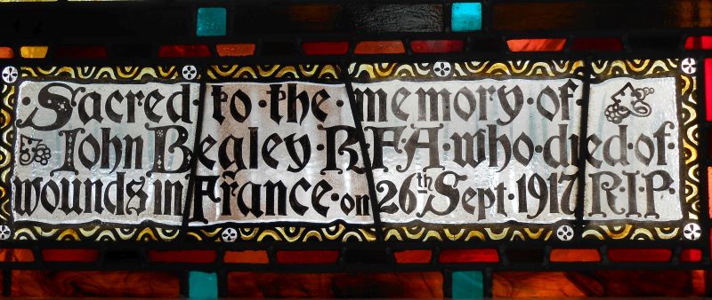 © Marion Lacey: Licensor: Marion Lacey John Begley memorial window